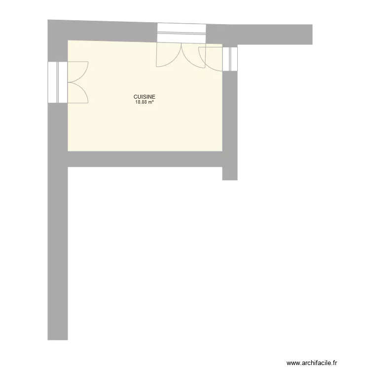 CUISINE CHAMBLARD NOMAZY. Plan de 