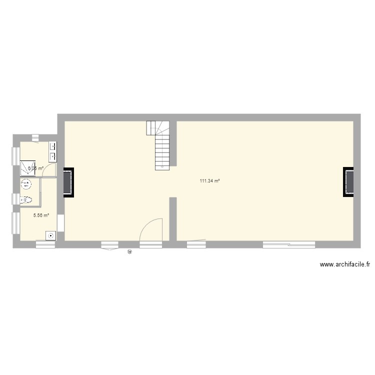 RDC plomberie. Plan de 0 pièce et 0 m2