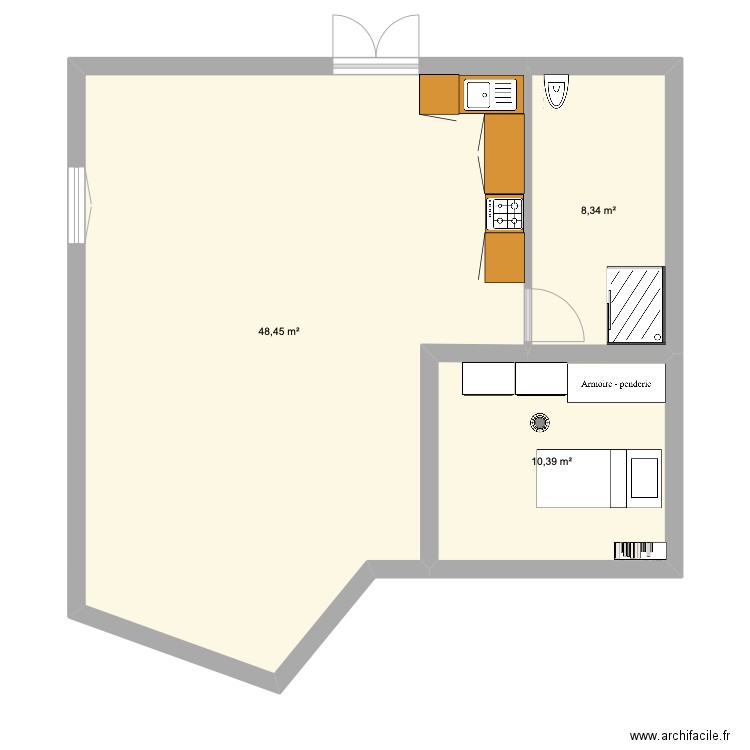 maison agrandissement 1. Plan de 6 pièces et 204 m2