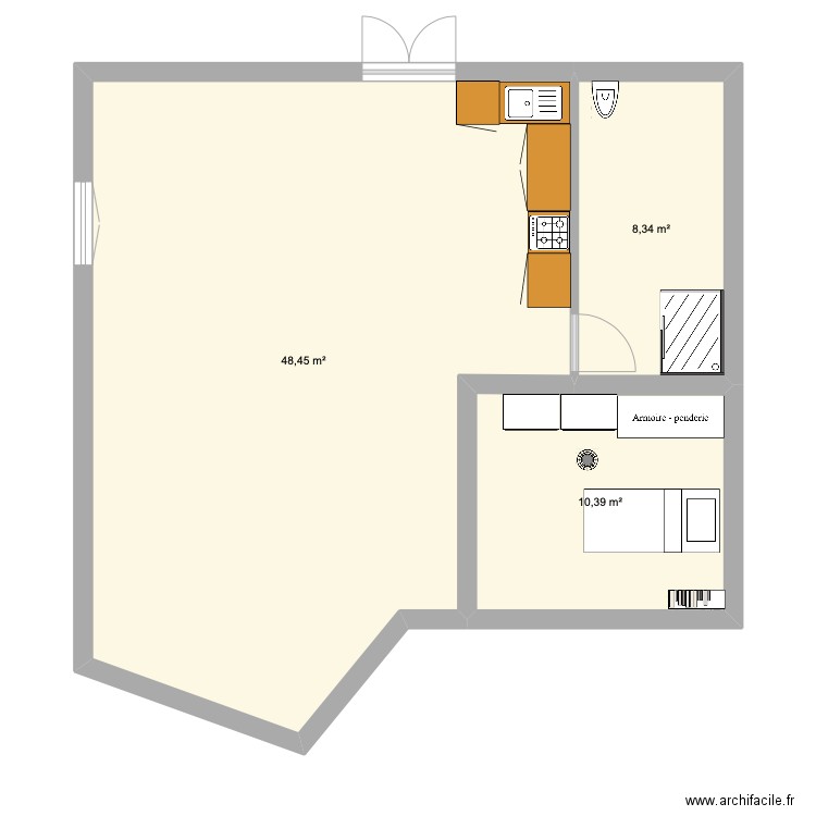 maison agrandissement 1. Plan de 0 pièce et 0 m2