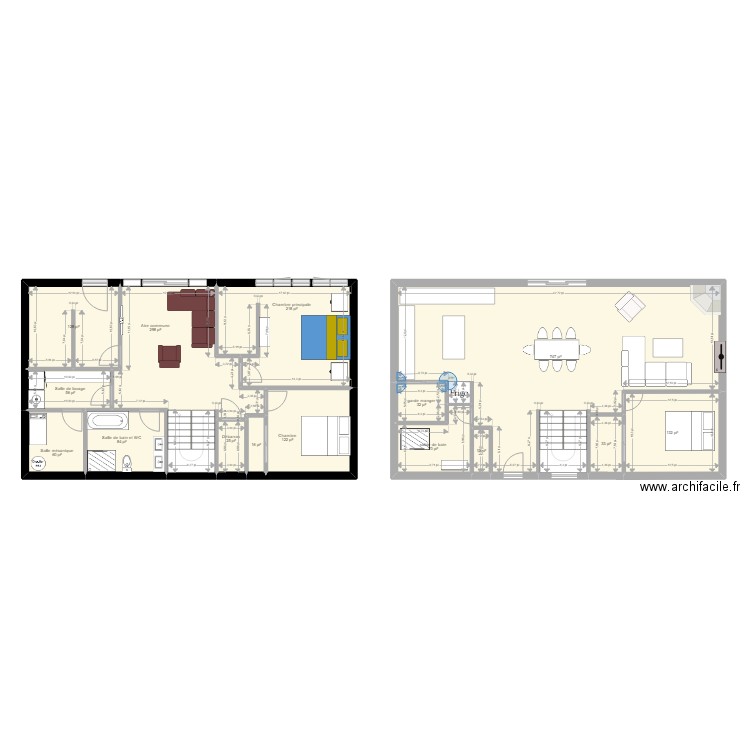  (version CLR). Plan de 15 pièces et 189 m2