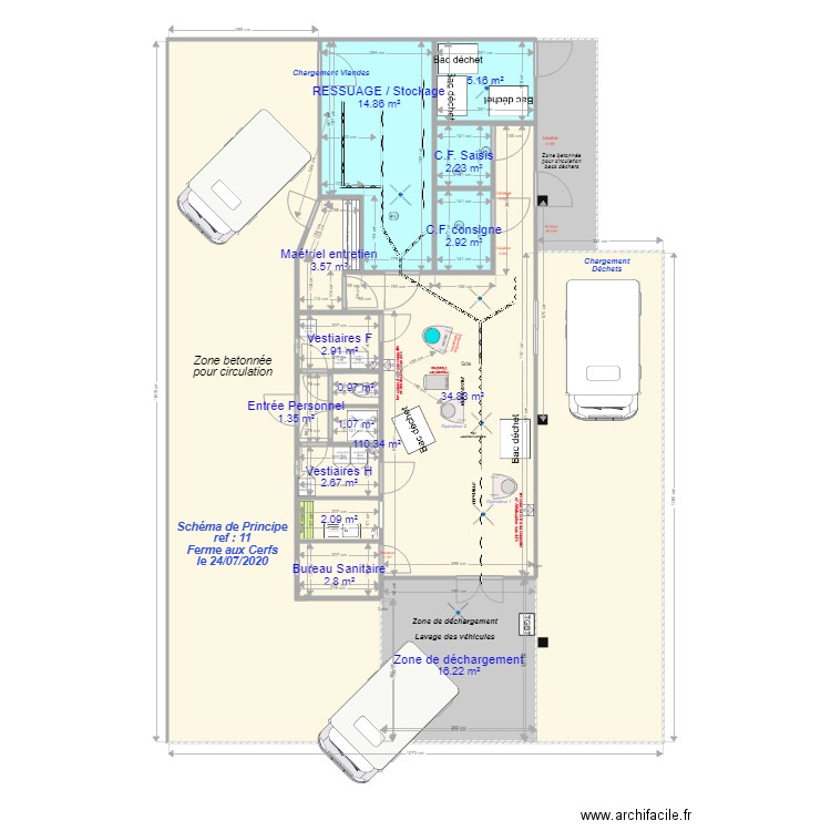 Ferme aux cerfs 013. Plan de 0 pièce et 0 m2