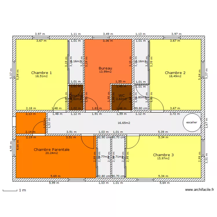 Villa 1er étage. Plan de Villa 1er étage. Plan de