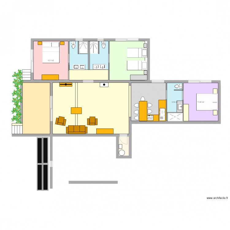 Gîte Pech Projet 2. Plan de 0 pièce et 0 m2