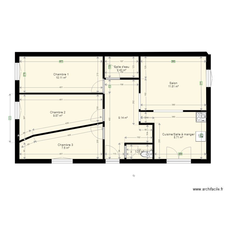 Madeleine1 TRAVAUX MURS. Plan de 0 pièce et 0 m2