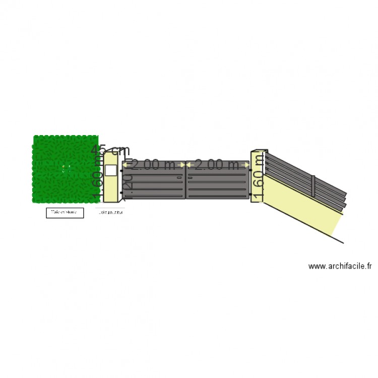 Portail perspective. Plan de 0 pièce et 0 m2