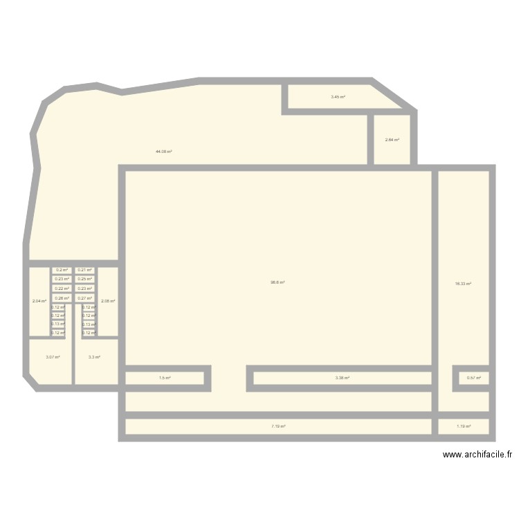 Extension club house. Plan de 0 pièce et 0 m2