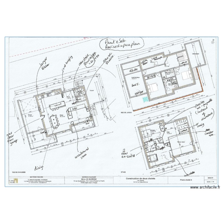 chalet A RDJ. Plan de 0 pièce et 0 m2