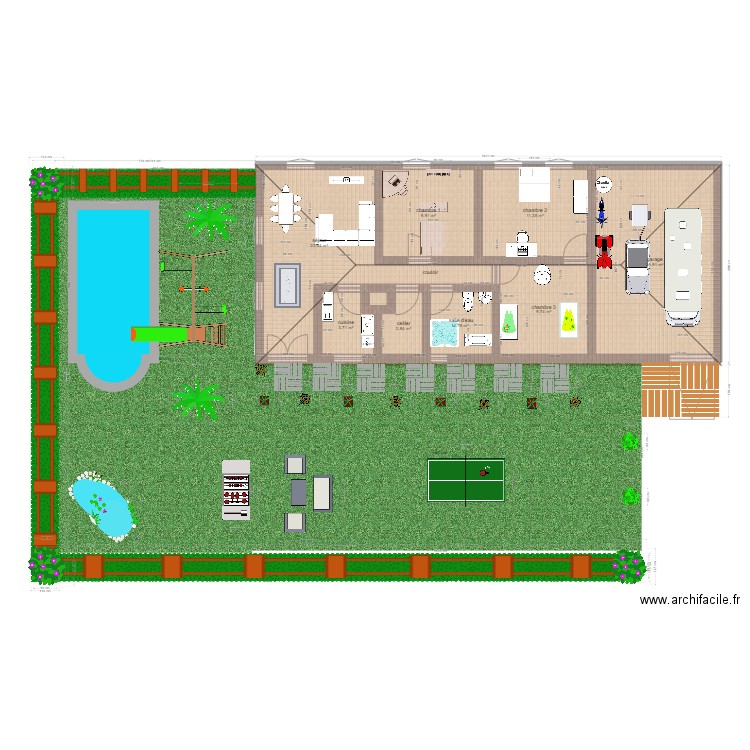 maison 1. Plan de 0 pièce et 0 m2