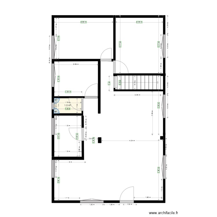 osny pav . Plan de 0 pièce et 0 m2