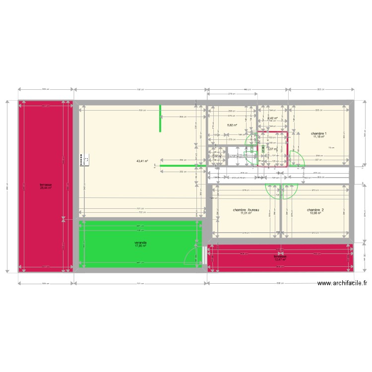 nouveau montmaur2. Plan de 11 pièces et 148 m2