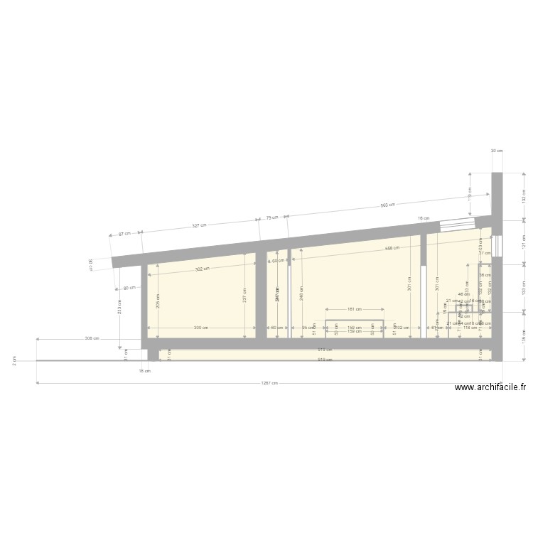 helene patrick coupe AA. Plan de 8 pièces et 26 m2