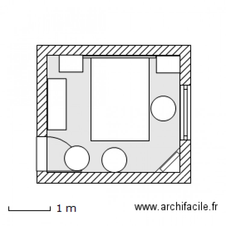 Chambre JG T3 Sarlat But Lit 140 X 190  V 18 Fév 2013. Plan de 0 pièce et 0 m2