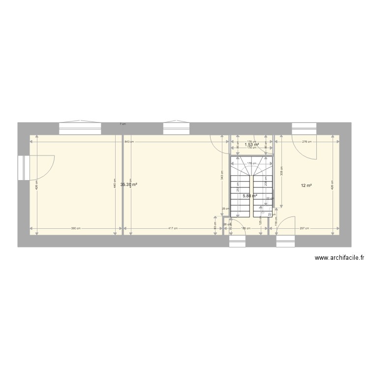 PLAN RDC GOUILLARD. Plan de 0 pièce et 0 m2