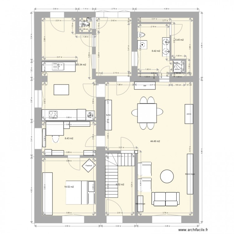 Rez Tilly. Plan de 0 pièce et 0 m2