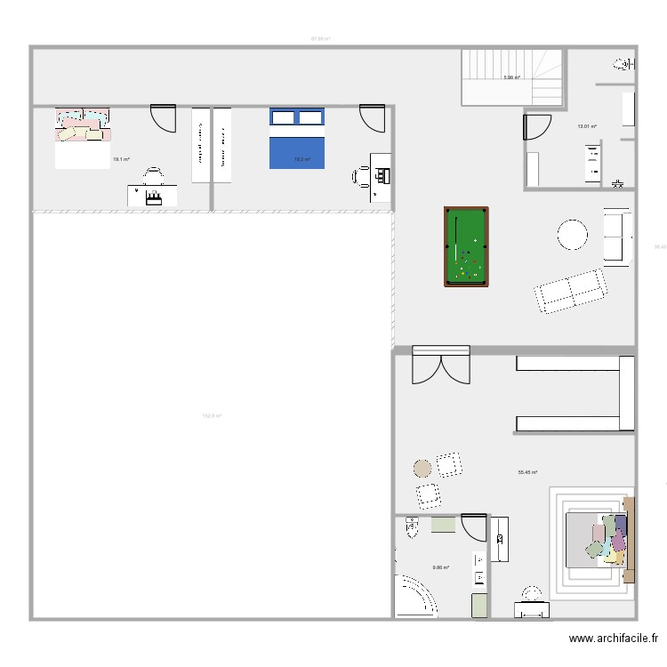 villa centre ville . Plan de 0 pièce et 0 m2