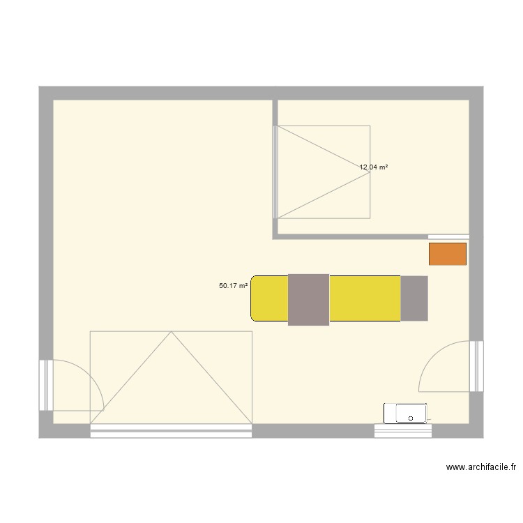 Garage 30m2. Plan de 0 pièce et 0 m2