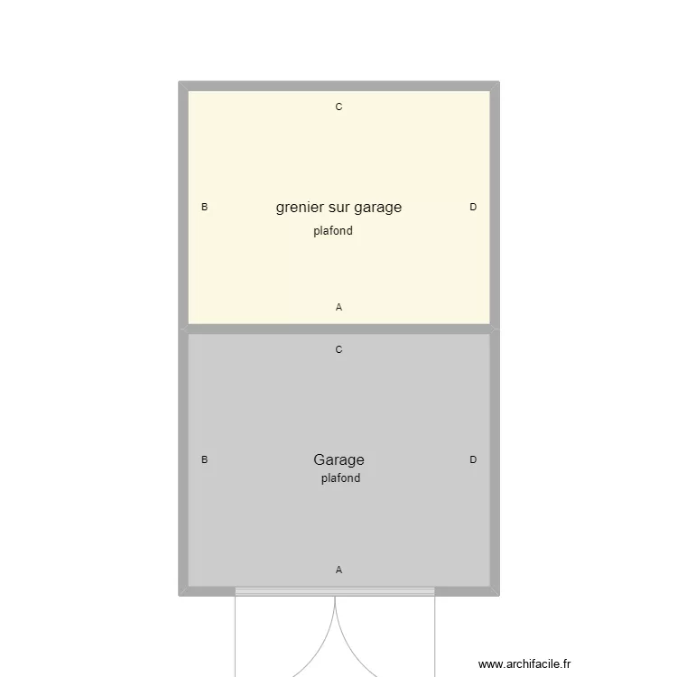 picouleau dependances etage. Plan de 