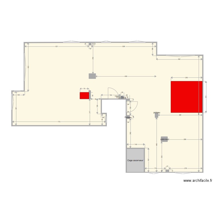 Mesure vide. Plan de 0 pièce et 0 m2