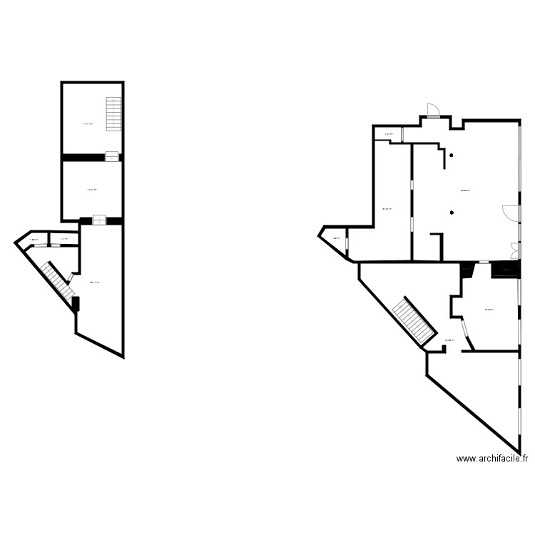 les trois  amis st ouen. Plan de 0 pièce et 0 m2