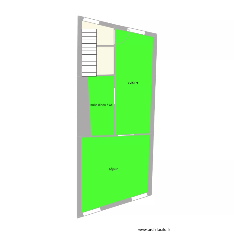 jeannin rdc. Plan de 