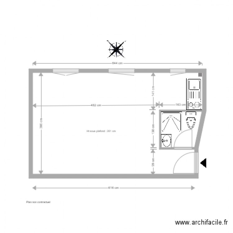 menilmontant. Plan de 0 pièce et 0 m2