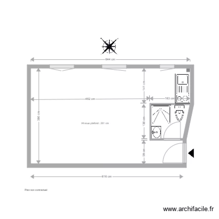 menilmontant. Plan de 