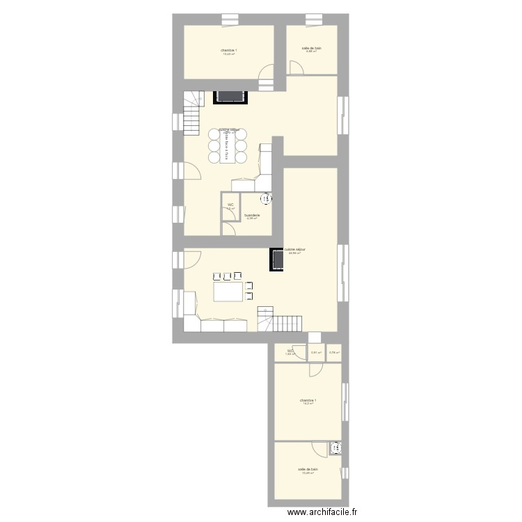 demeure scaeroise. Plan de 0 pièce et 0 m2