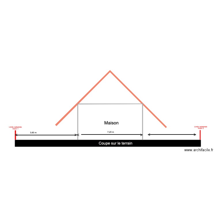 PC 3  Coupe terrain. Plan de 0 pièce et 0 m2