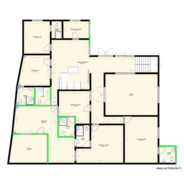 nouveau plan chez baye yaram. Plan de 0 pièce et 0 m2