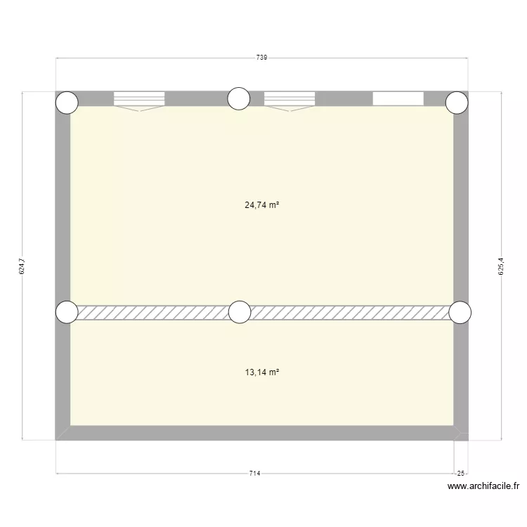 maisonette. Plan de maisonette. Plan de