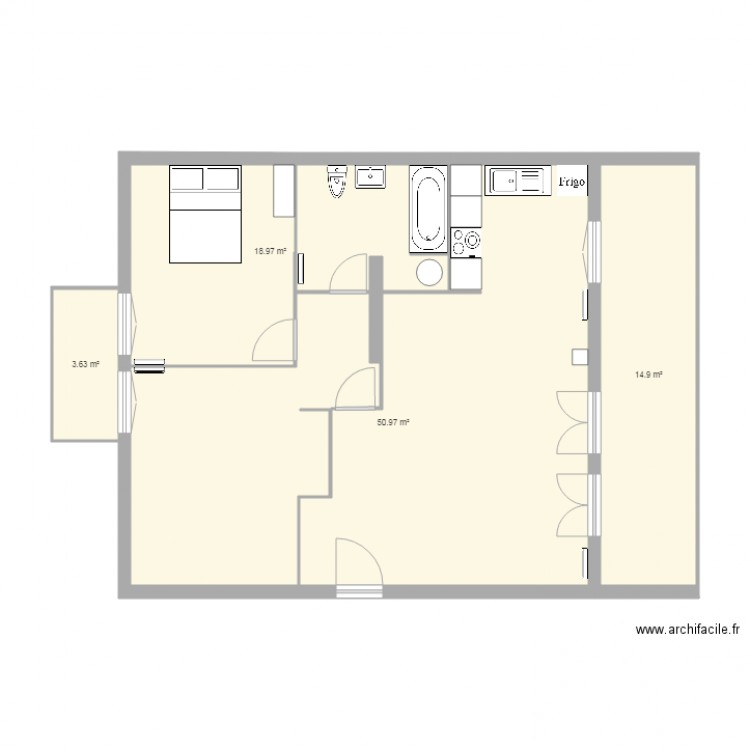 Appart CORBEIL. Plan de 0 pièce et 0 m2