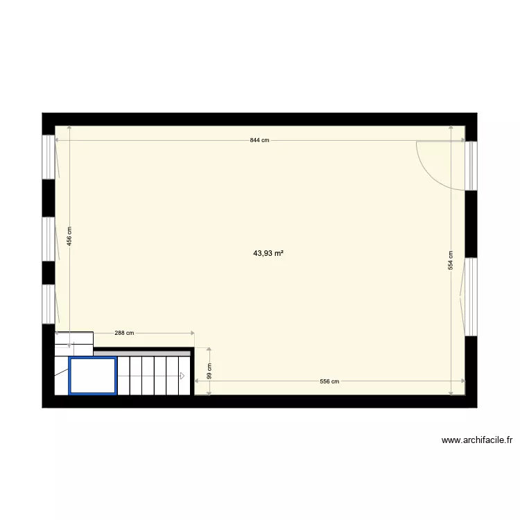 FIEUX maison. Plan de 