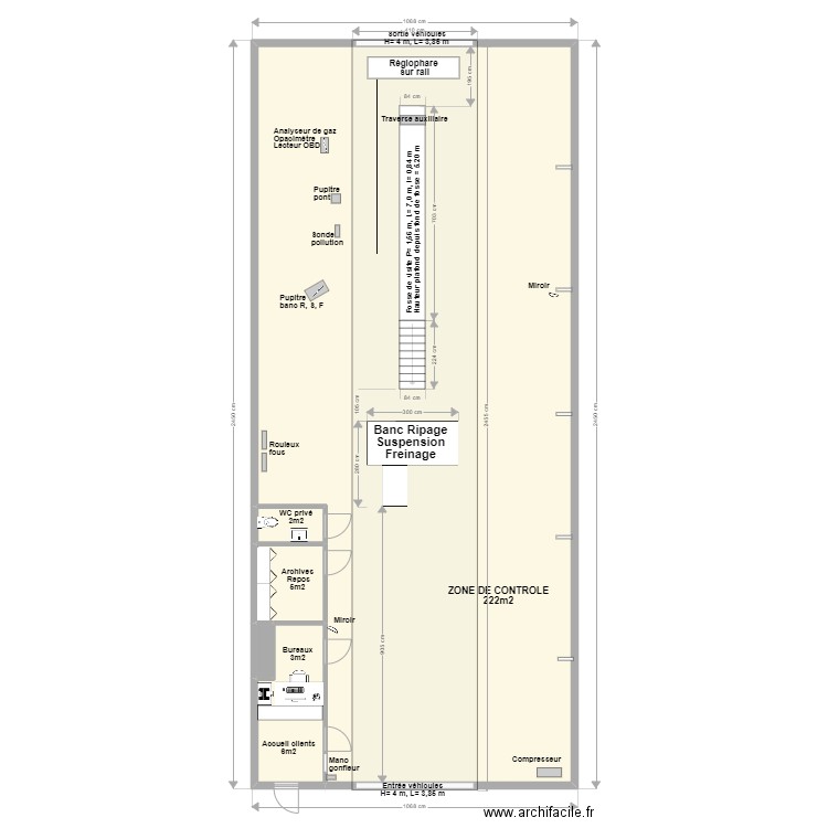 CCT VL CHAMPAGNE SUR OISE. Plan de 5 pièces et 246 m2