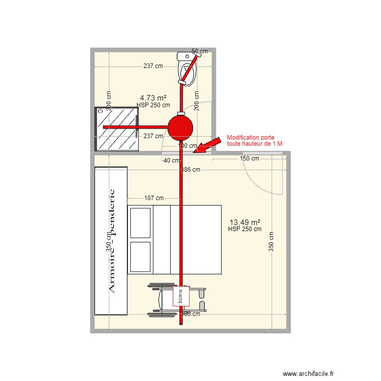 LAMEIRA VICENTE FERNANDAO AIGUILLAGE. Plan de 2 pièces et 18 m2