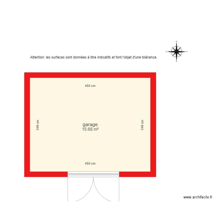 BI 2571 garage coté. Plan de 0 pièce et 0 m2