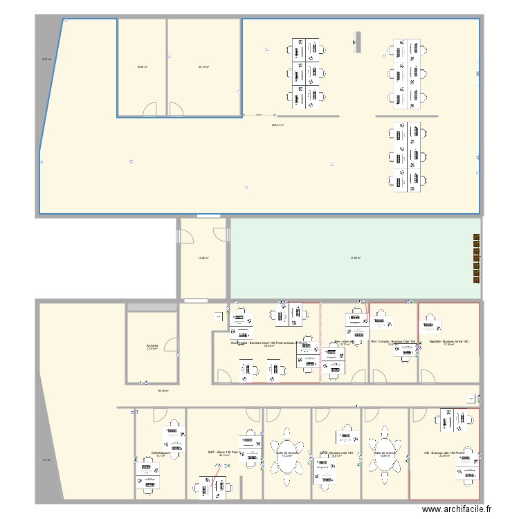 Cap Vaise. Plan de 20 pièces et 683 m2