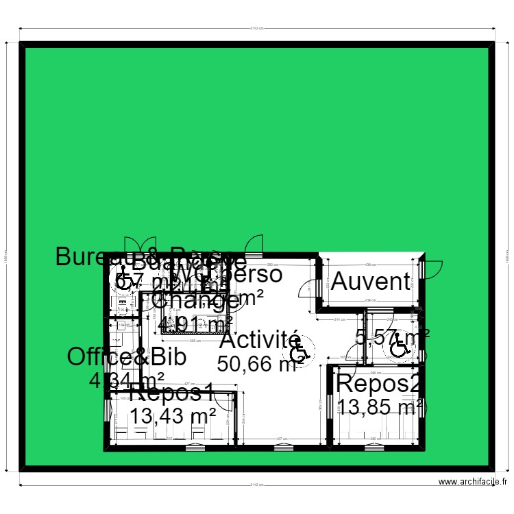 83 SOLLIES VILLE PROJET Urba 05/0722. Plan de 11 pièces et 507 m2