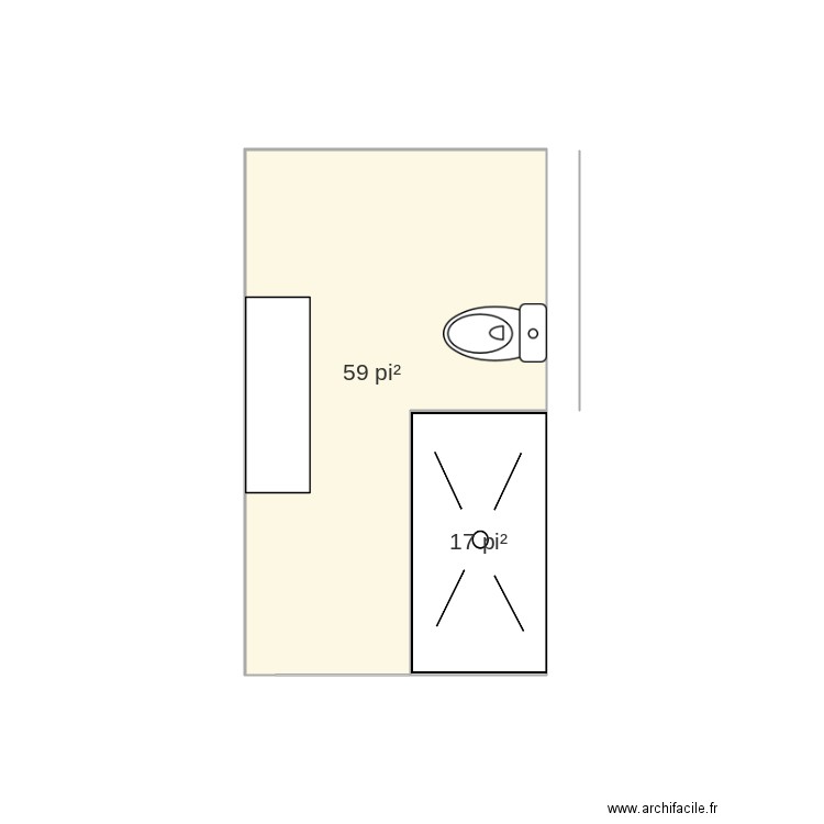 Plancher salle de bain. Plan de 0 pièce et 0 m2