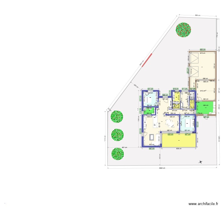 Plain Pied cotation définitive. Plan de 0 pièce et 0 m2