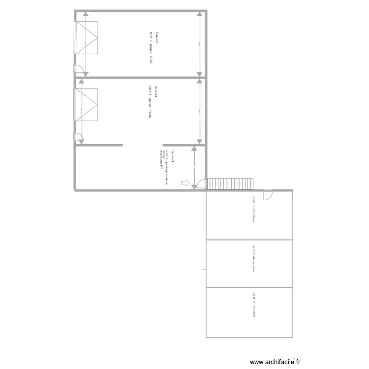 GARAGE POISET  Avant . Plan de 