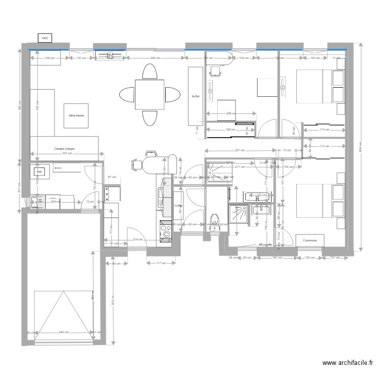 MAISON R DU F  ind 0 avec meubles. Plan de 0 pièce et 0 m2