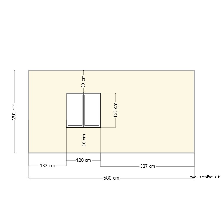 dépendance 4. Plan de 1 pièce et 16 m2