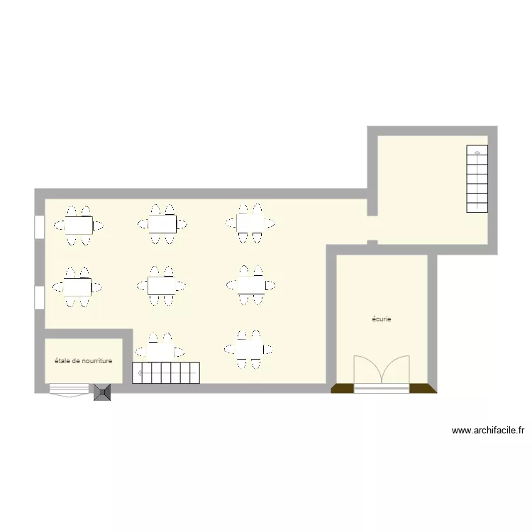 auberge. Plan de 