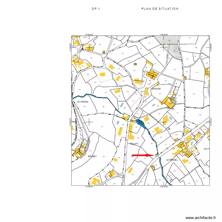DP 1 PLAN DE SITUATION. Plan de 