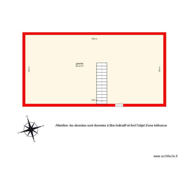 BI3267 grenier. Plan de 0 pièce et 0 m2