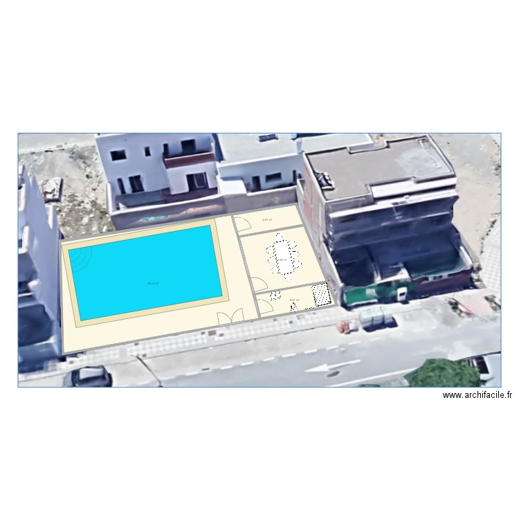 maison espagne2. Plan de 4 pièces et 84 m2