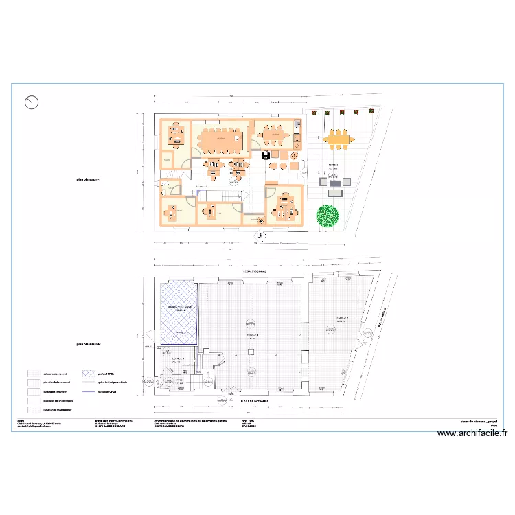 Parts Prenants R+1 rework. Plan de 
