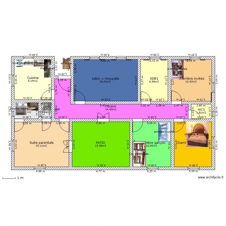 MaisonPatio1couleurs2. Plan de 0 pièce et 0 m2