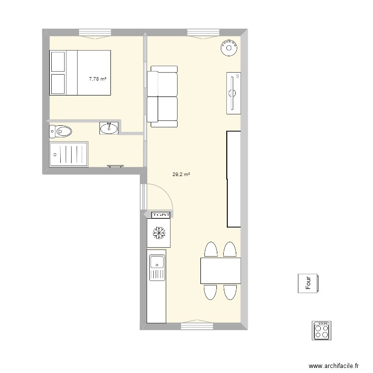 Appart Patricia 2. Plan de 0 pièce et 0 m2